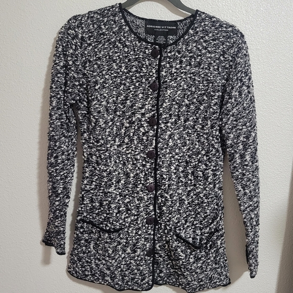 Adrienne Vittadini bobble knit sweater size small wool blend - Picture 1 of 11